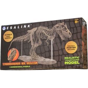 T-Rex Dinosaur Skeleton Model 3D Tyrannosaurus Rex Kids Building Toy. NEW.
